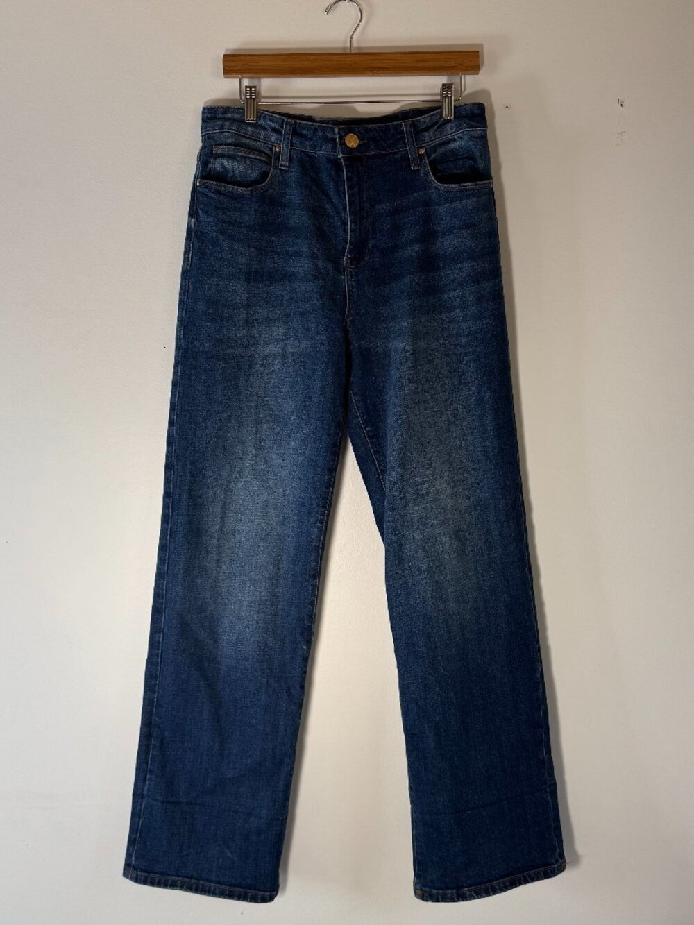 Kut from the Kloth Sienna Wide Leg High Rise Jeans Dark Wash Size 8
